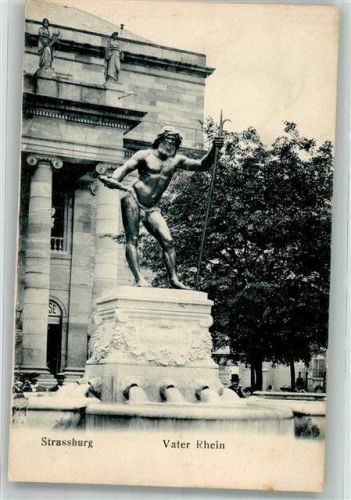 Strasbourg Denkmal Vater Rhein
