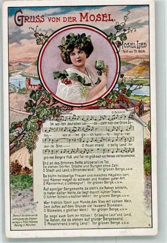 1917 Mosel-Lied Text Th. Reck