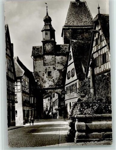 Rothenburg Rödergasse mit Markusturm