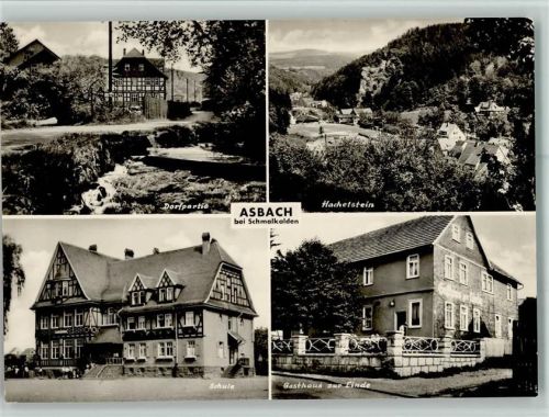 Asbach Dorfpartie Hachetstein Schule Gasthaus Zur Linde