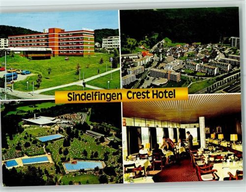 Sindelfingen Crest Hotel Innenaufnahme Luftaufnahme Freibad 4-Bildaufnahme