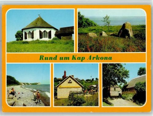 Wittower Fähre Rund um Kap Arkona Vitt Kapelle Räsenbarg Wächtersteine des Hünengrabes Freigaststätte Teilansicht Mehrfachaufnahme Foto Klein