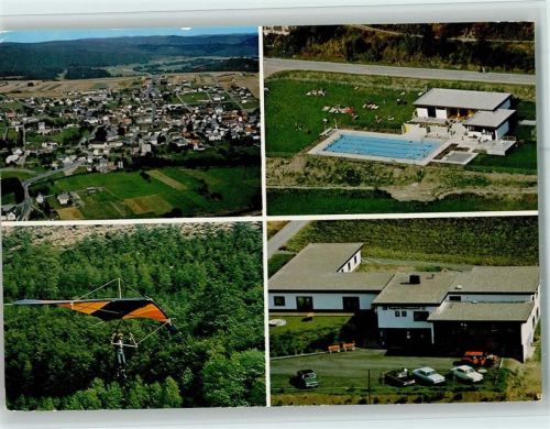 Dodenau Berghotel Waidmannsheil Freibad Drachenflieger 4-Bidlaufnahme Luftaufnahme