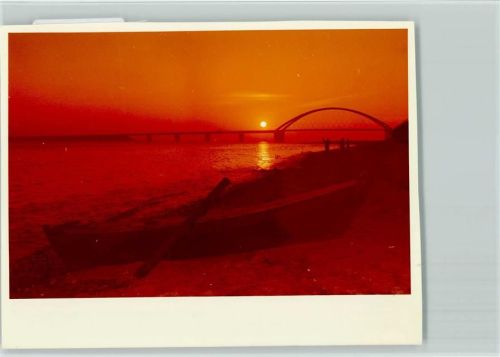 Travemünde Fehmarnsund-Brücke Ruderboot