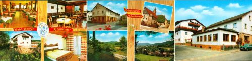 Rothenkirchen Hotel-Gasthof "Hansveit", 3-fach Klappkarte, mit Kurzinfos