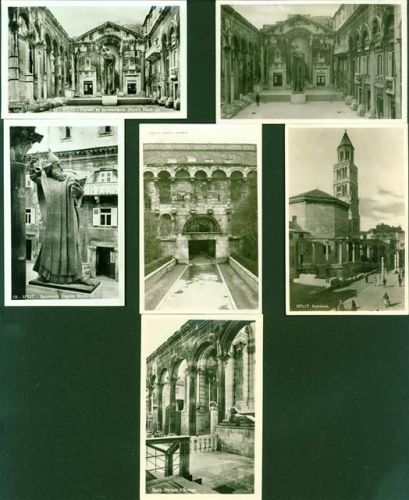 Split Gebiet um die Kathedrale Lot mit 6 AK mit Grgura Ninskoga Statue: gute Erhaltung, nicht gelaufen