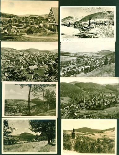 Geising Lot mit 10 AK, ca. 1950-1971; überwiegend gute Erhaltung, wenige gelaufen