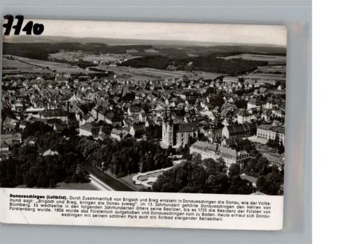 Donaueschingen Fliegeraufnahme