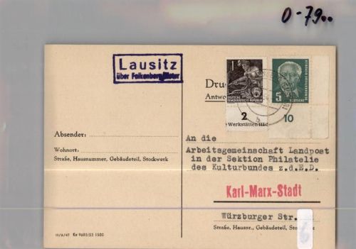 Lausitz Landpoststempel