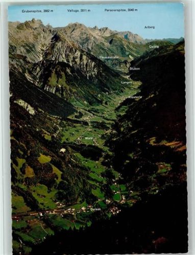 Dalaas Luftaufnahme Klostertal