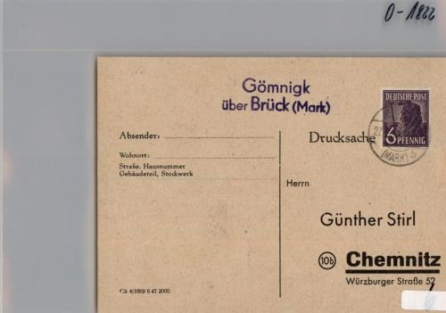 Gömnigk Landpoststempel