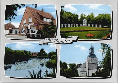 Blender Denkmal Fluss Haus Blumen