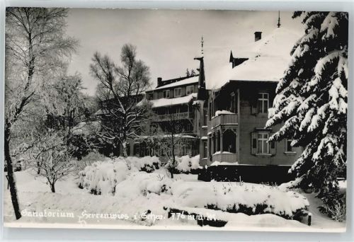 Sand Sanatorium Herrenwies , Winter-Karte