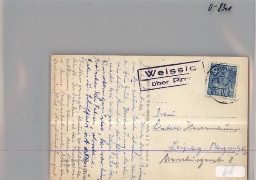 Weißig Landpoststempel