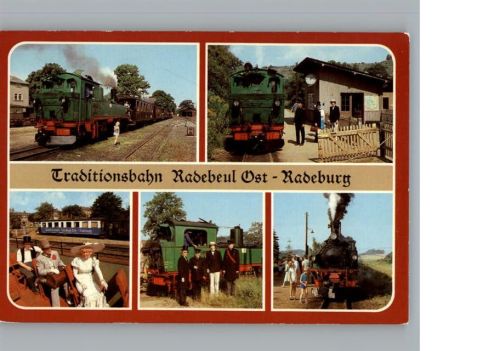 Radebeul Radebeul Traditionsbahn mit Zugpersonal