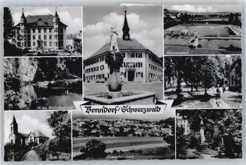 Bonndorf Schwimmbad, Minigolfplatz, Rathaus