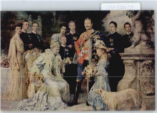 Kaiser Wilhelm II mit Familie