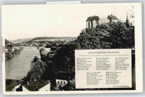 Leisnig Fluss Berg Haus Baum