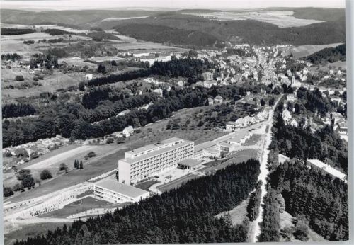 Bad Schwalbach Fliegeraufnahme Gesamtansicht Haus Baum Feld