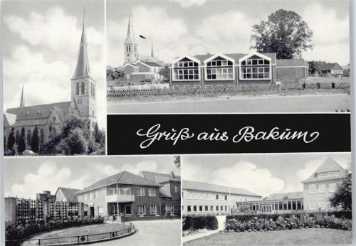 Bakum Kirche Haus Baum Zaun