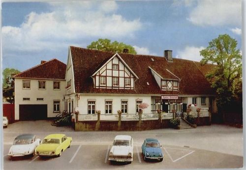 Havixbeck Hotel Gasthaus Beumer Auto Baum Treppe
