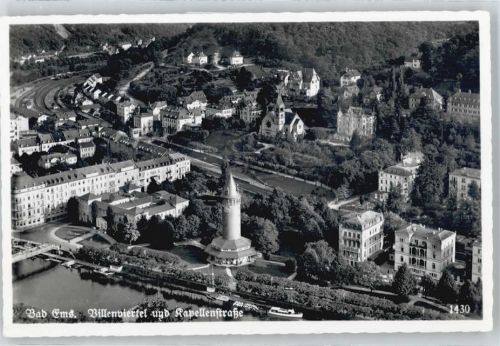 Bad Ems Luftaufnahme, Villenviertel, Kapellenstraße