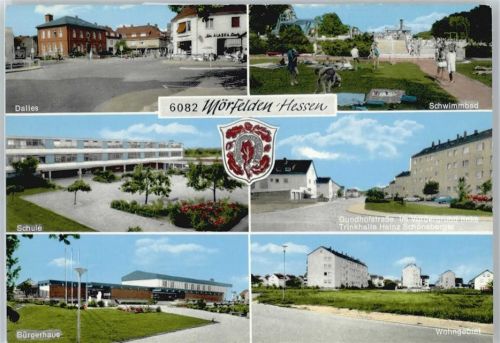 Mörfelden Schwimmbad Schule Siedlung