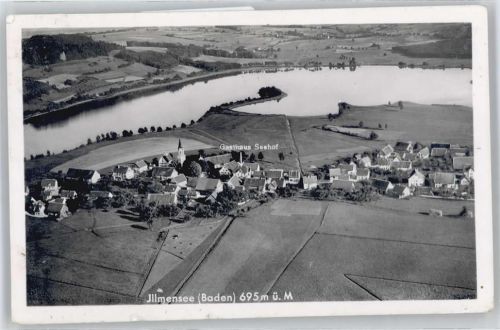 88636 W7797 Illmensee - Luftaufnahme, See, Gasthaus Seehof