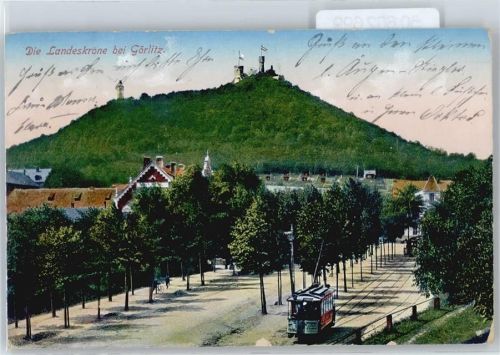 Görlitz Landeskrone, Burg, Strassenbahn