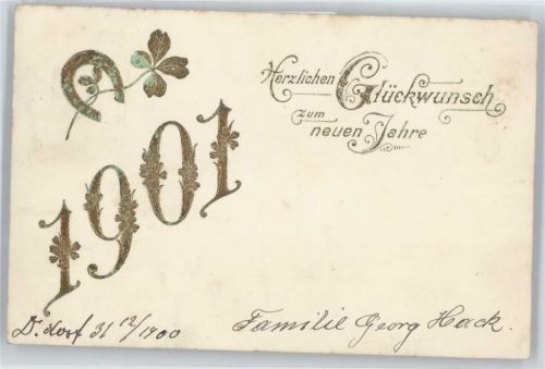 1901 , Prägedruck