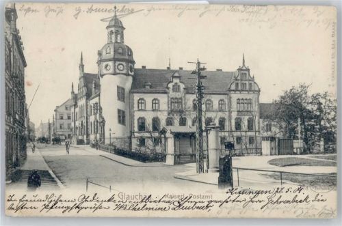 Glauchau Litfaßsäule , Postamt
