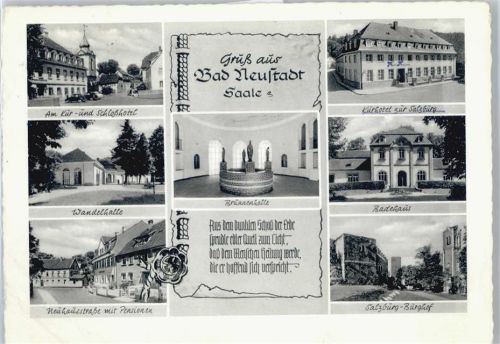 Bad Neustadt Kur- und Schlosshotel, Wandelhalle, Neuhausstraße, Burghof, Badehaus