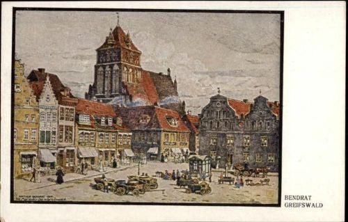 Greifswald Bendrat Künstlerkarte