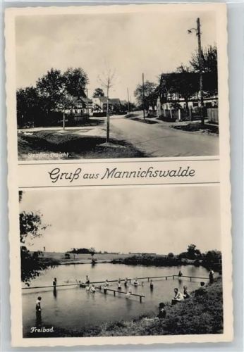 Mannichswalde Strassenansicht, Freibad