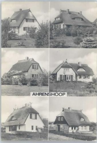 Ahrenshoop Rohrdach-Häuser am Weg zum Hohen Ufer