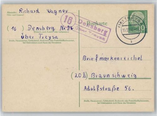 Densberg Landpoststempel