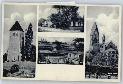 Uckerath Kirchturm, Strandbad, Kath. Kirche