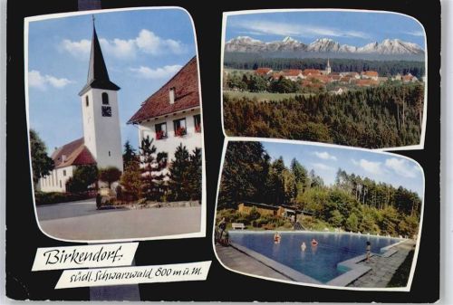 Birkendorf Kirche, Schwimmbad, Gesamtansicht