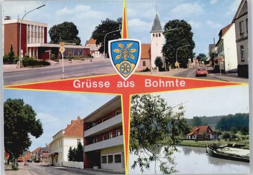 Bohmte Fluss Schiff Straße Auto Haus Baum