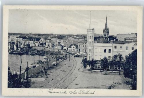Swinemünde Hafen Schiff Panorama