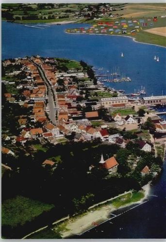 Schlei Luftaufnahme, Campingplatz