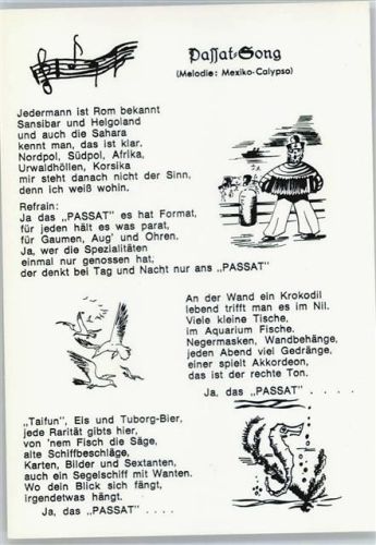 Nieblum Liedtext Passat-Song