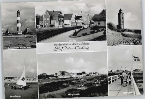 Sankt Peter-Ording Leuchtturm Meer Minigolf