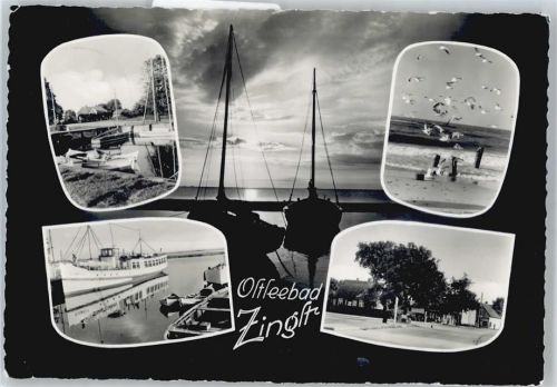 18374 O4241 Zingst , Ostseebad - Hafen, Strand, Siedlung