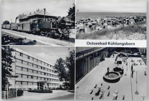 Kühlungsborn Molli, Strand, FDGB-Ferienheim Ernst Grube, FDGB-Ferienheimes Ernst Grube