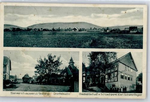 Sievershausen Dorfstraße, Gastwirtschaft, Schlachterei Karl Schwerdtfeger