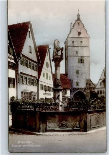 Dinkelsbühl Brunnen am Wörnitztor