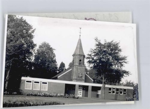 Augustfehn Foto mit Negativ, Kirche