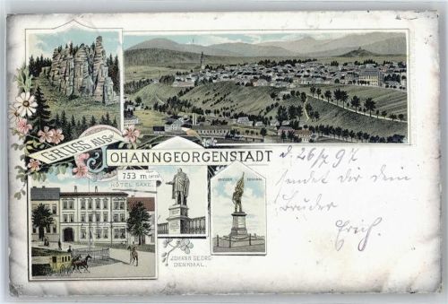 Johanngeorgenstadt Hotel Saxe, Johann-Georg-Denkmal, Krieger-Denkmal