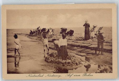 Norderney Auf einer Buhne